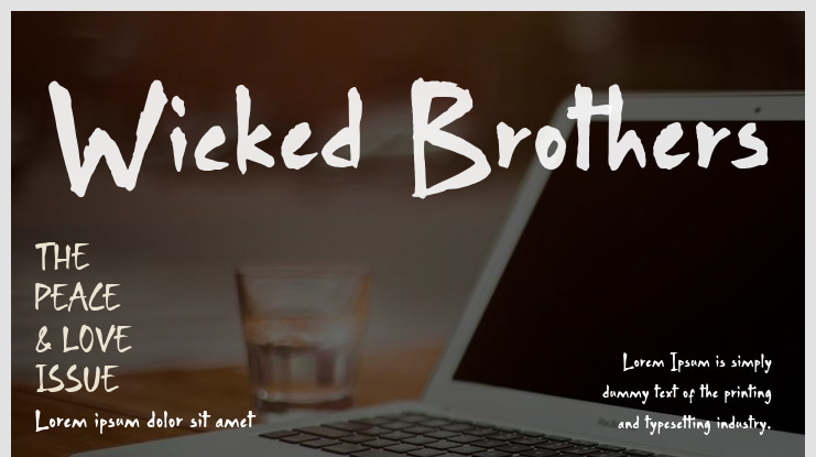 Wicked Brothers Font