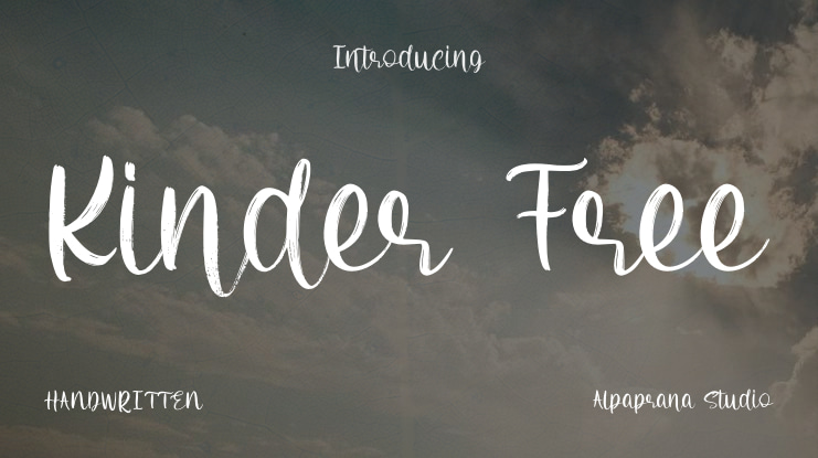 Kinder Free Font