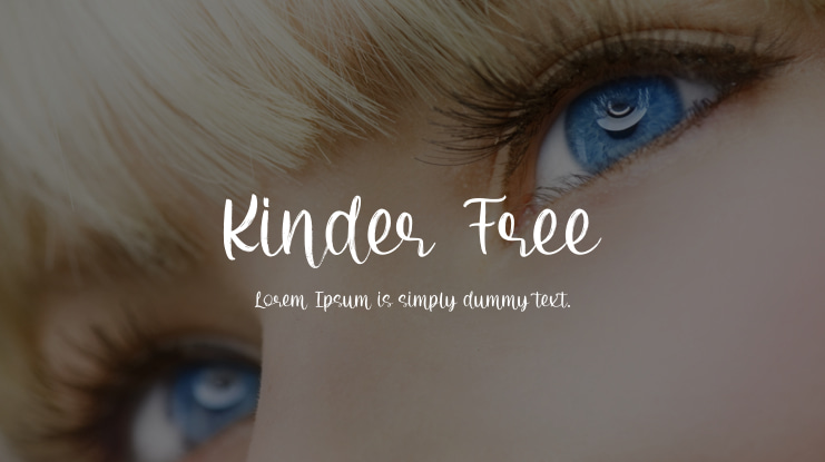 Kinder Free Font