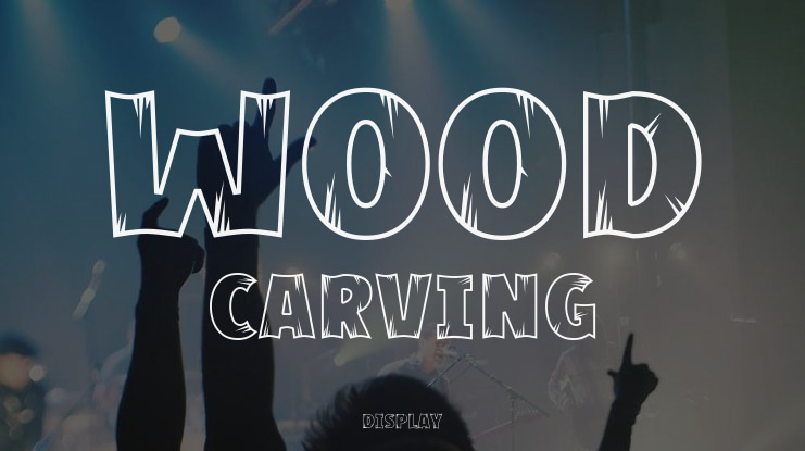 Wood Carving Font