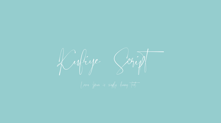 Kufiye Script Font
