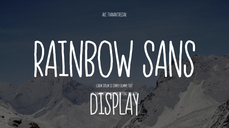 Rainbow Sans Font Family
