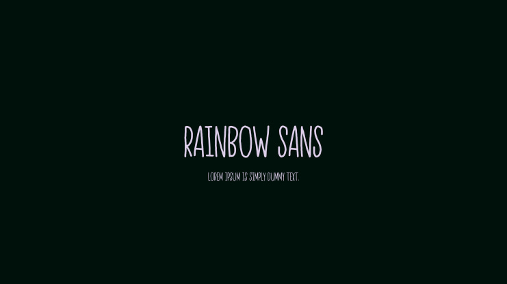 Rainbow Sans Font Family