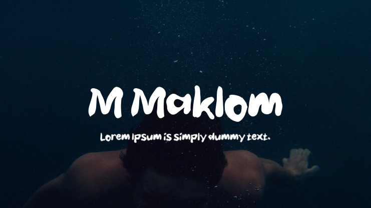 M Maklom Font