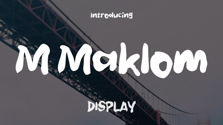 M Maklom Font