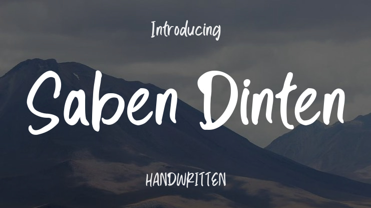 Saben Dinten Font