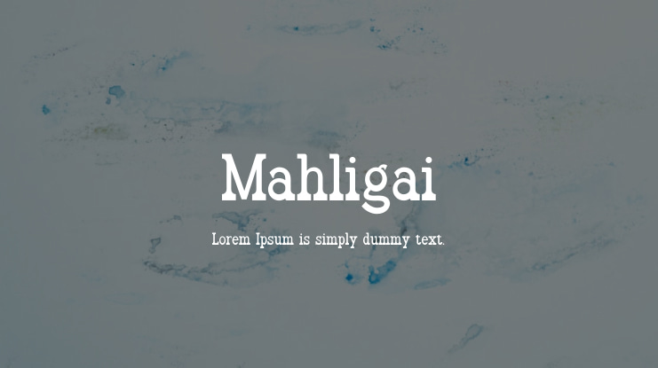 Mahligai Font