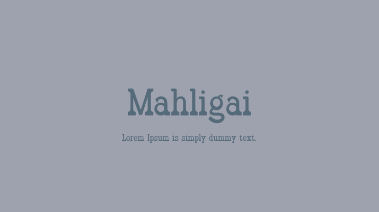 Mahligai Font