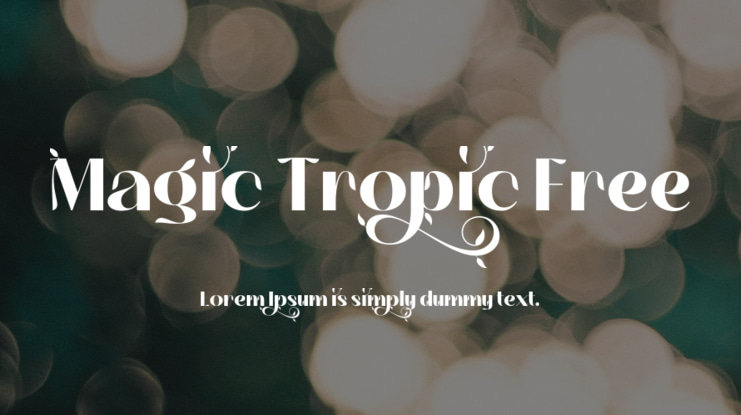 Magic Tropic Free Font