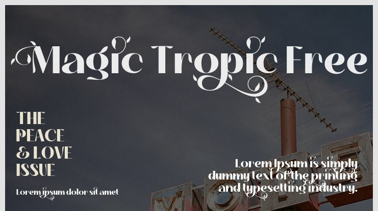 Magic Tropic Free Font