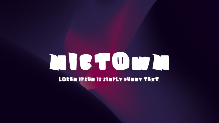 Nictown Font