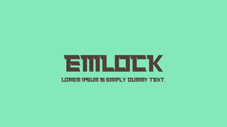 Emlock Font