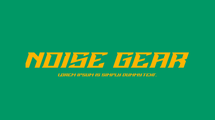 Noise Gear Font