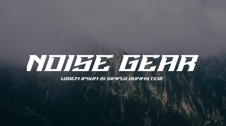 Noise Gear Font
