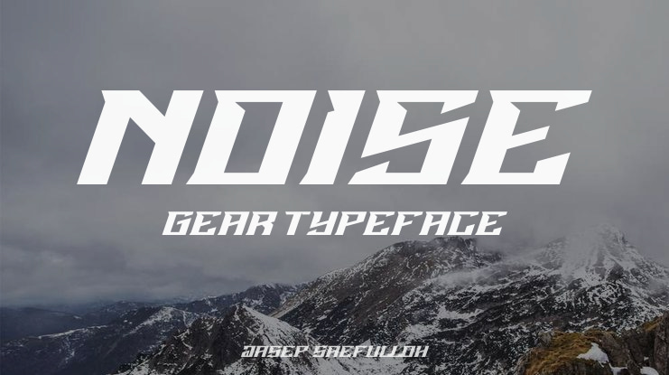 Noise Gear Font