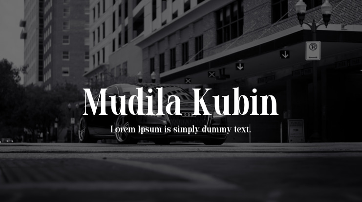 Mudila Kubin Font
