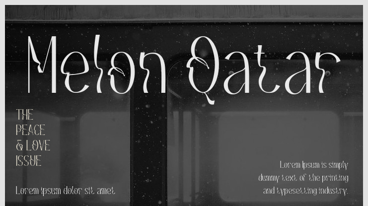 Melon Qatar Font