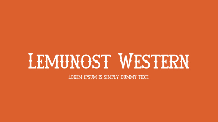 Lemunost Western Font