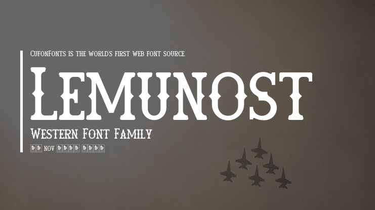 Lemunost Western Font
