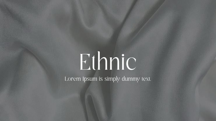 Ethnic Font