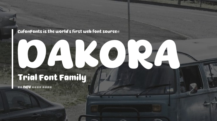 DAKORA Trial Font