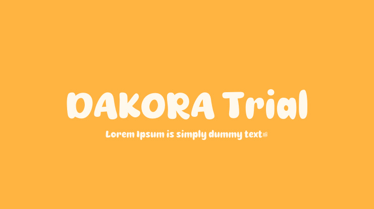 DAKORA Trial Font