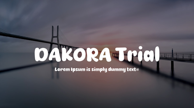 DAKORA Trial Font