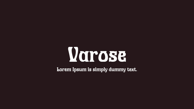 Varose Font