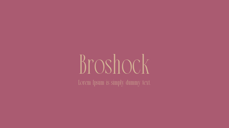Broshock Font