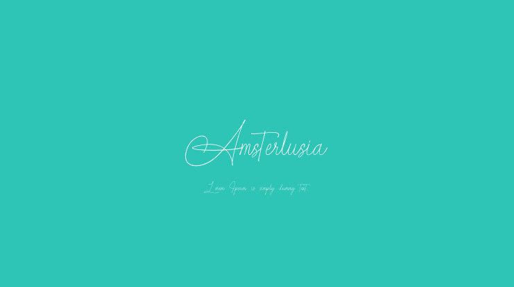 Amsterlusia Font