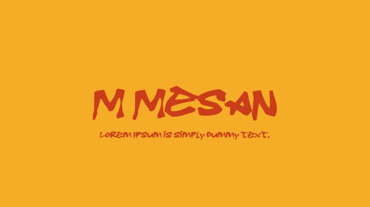 M Mesan Font