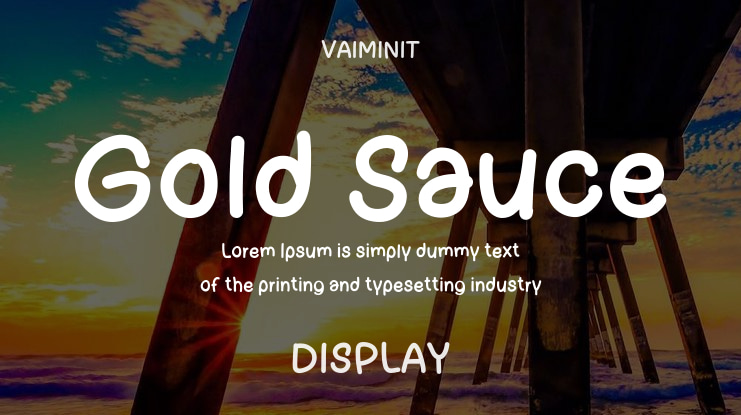 Gold Sauce Font