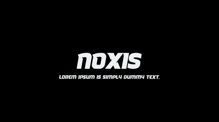 Noxis Font