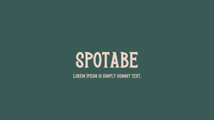 SPOTABE Font