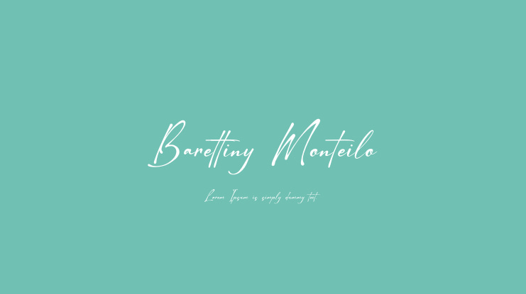 Barettiny Monteilo Font