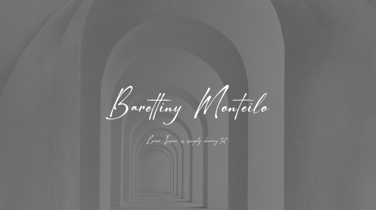 Barettiny Monteilo Font