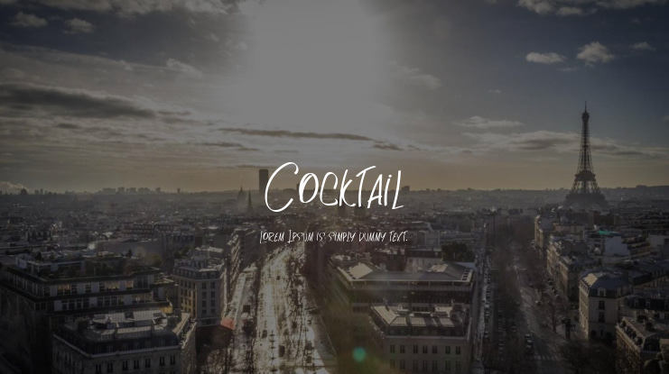 Cocktail Font