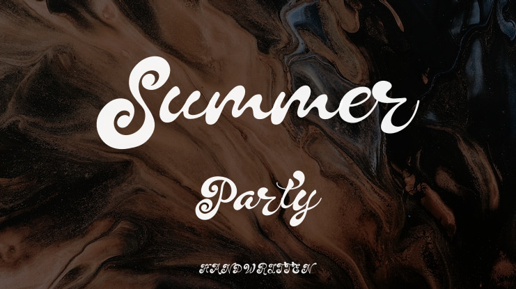 Summer Party Font