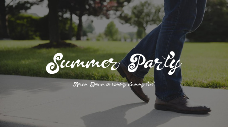 Summer Party Font