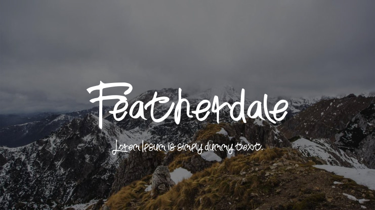 Featherdale Font