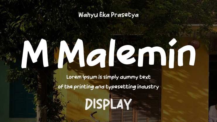 M Malemin Font
