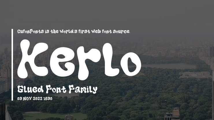Kerlo Glued Font