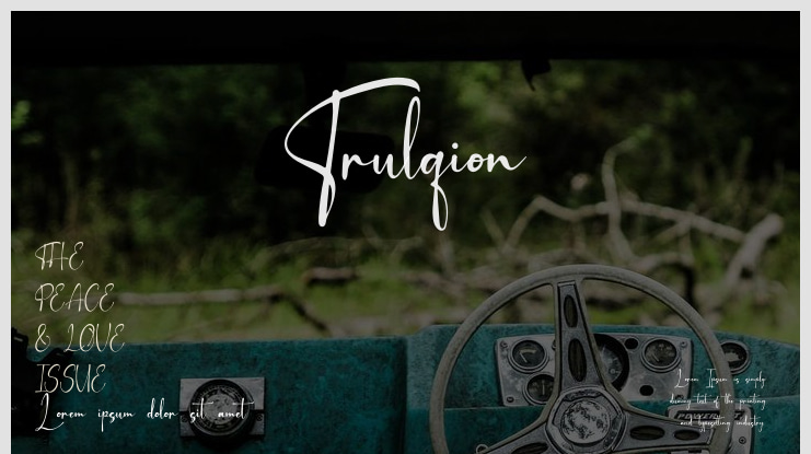 Trulqion Font