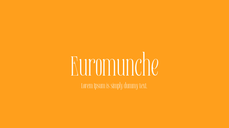 Euromunche Font