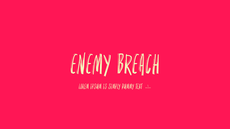 Enemy Breach Font