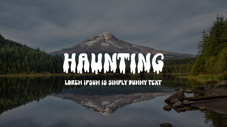 Haunting Font