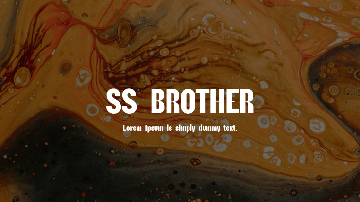 SS BROTHER Font