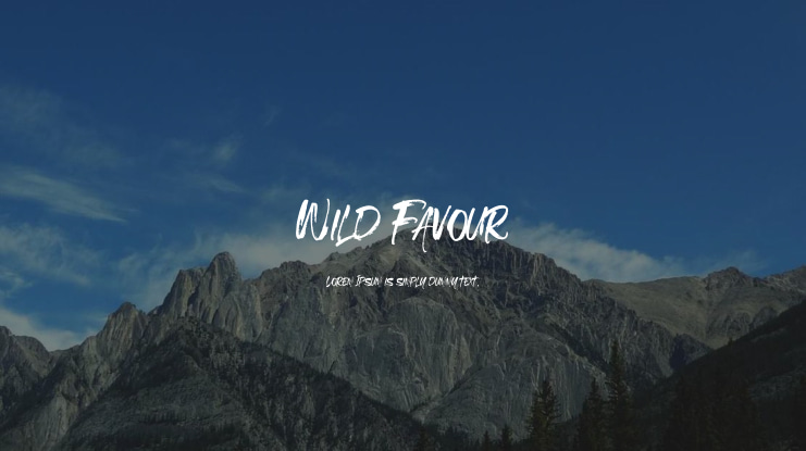 Wild Favour Font