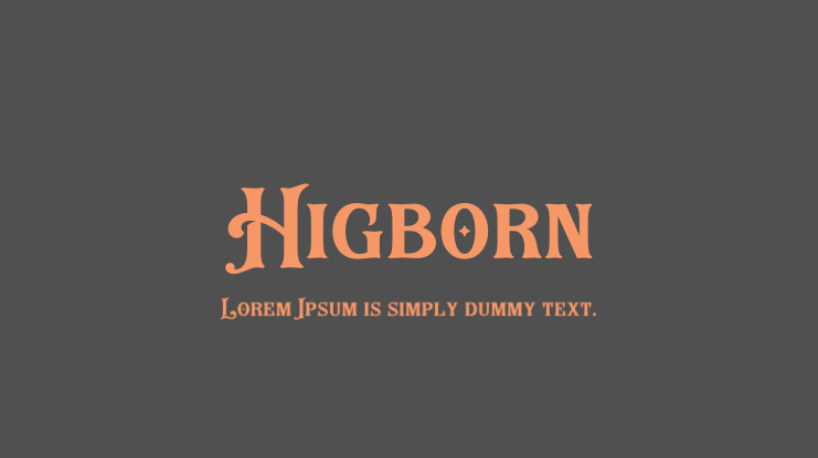 Higborn Font