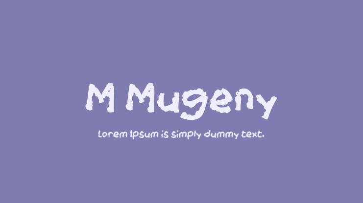 M Mugeny Font